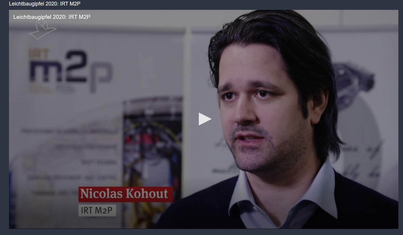 Nicolas Kohout (M2P) au salon LEICHTBAUGIPFEL